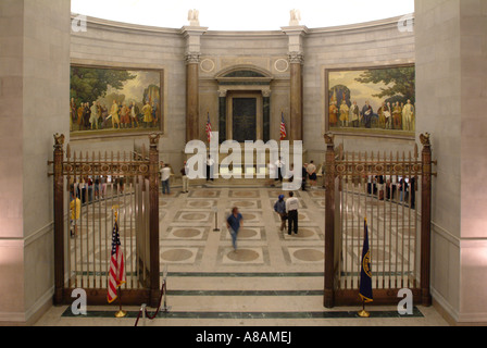 USA Washington DC The National Archives Rotunda Stock Photo