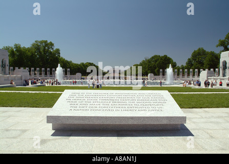 USA Washington DC National World War II Memorial Stock Photo