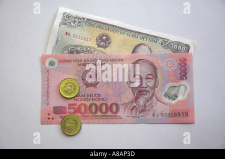 Vietnamese currency - Dong Stock Photo