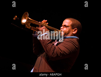 TRUMPET player TERENCE BLANCHARD performs at the NEW GENERATION JAZZ FESTIVAL MONTEREY CALIFORNIA Stock Photo