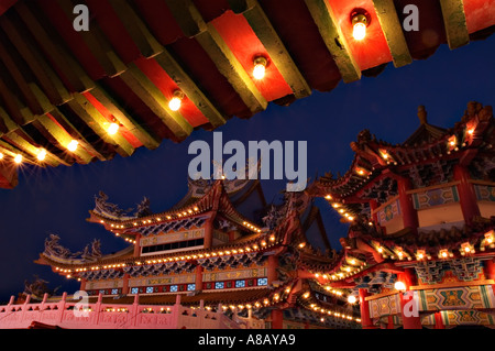 The Thean Hou Temple lanterns all lighted up during Chinese New Year ...