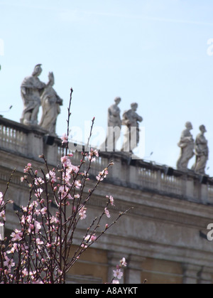 floral arrangement at easter in the vatican  rome Stock Photo