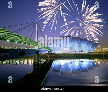 GB - SCOTLAND:  Fireworks over the Scottish Exhibition and Conference Centre at Glasgow