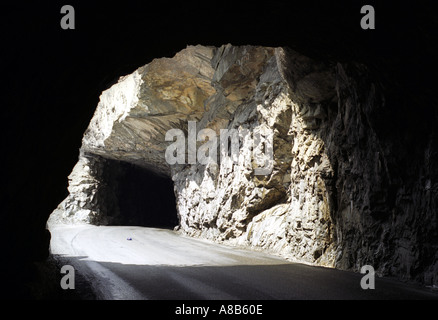 Tunnel des fenetres tunnel of windows looking into the tunnel Stock Photo