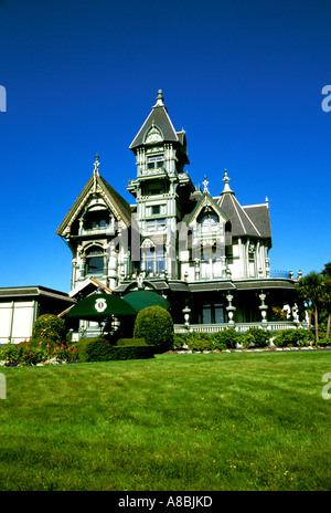 California Redwood Country The Carson Mansion in Eureka Stock Photo