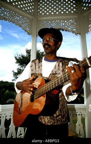 Jamaica A local musician Stock Photo