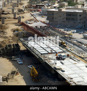Saudi Arabia Construction Site Road Building Stock Photo