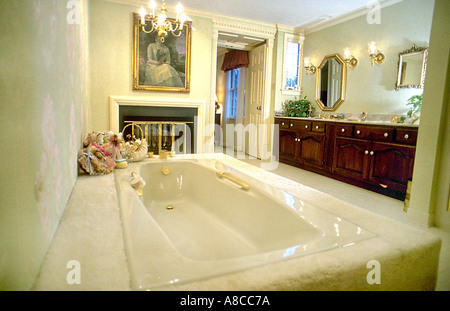 Pittsburgh, PA, USA, inside American Bathrooms Custom Luxury Design Interior, Single Family House, Home styled large bathroom Stock Photo