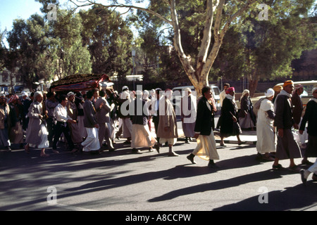 Funeral Procession Sana’a Yemen Stock Photo