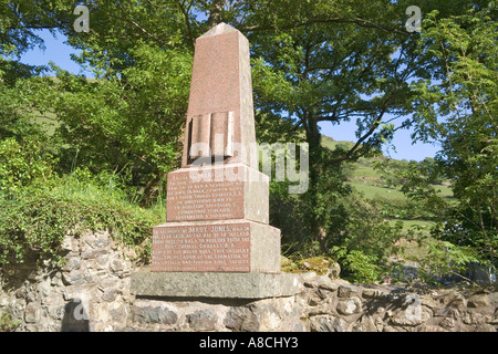 Ruins of Mary Jones cottage at Llanfihangel y Pennant near Abergynolwyn, Gwynedd, North Wales Stock Photo