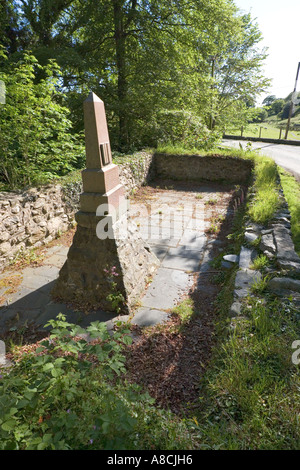 Ruins of Mary Jones cottage at Llanfihangel y Pennant near Abergynolwyn, Gwynedd, North Wales Stock Photo