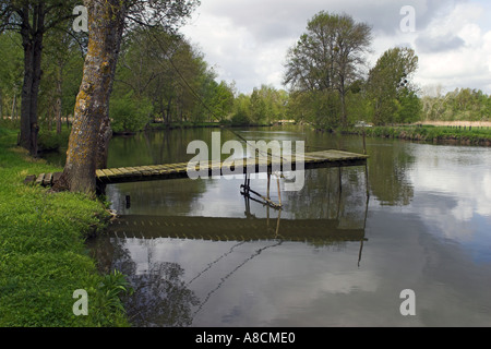The River Indre near Antannes Stock Photo