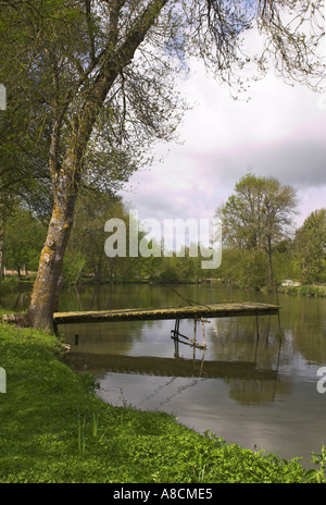 The River Indre near Antannes Stock Photo