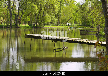 The River Indre near Antannes Stock Photo