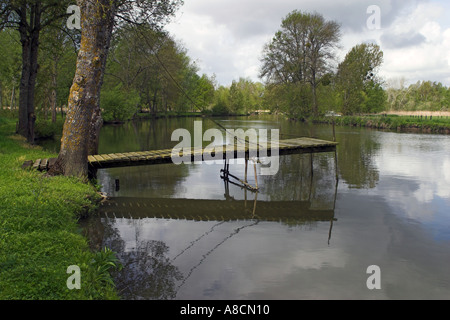 The River Indre near Antannes Stock Photo