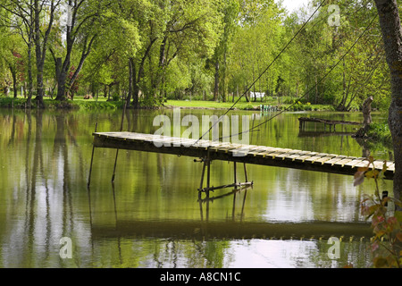 The River Indre near Antannes Stock Photo