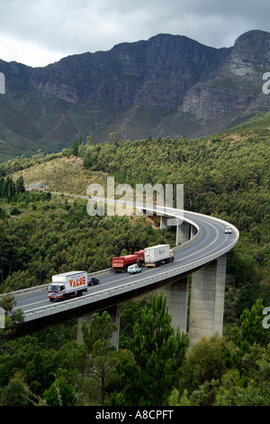 Viaduct on N1 toll road at Paarl western Cape South Africa Stock Photo