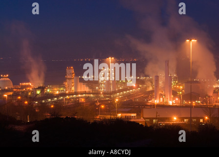 Runcorn Ineos Chemical Complex on the banks of the River Mersey River Weaver and Manchester Ship Canal in Cheshire UK Stock Photo