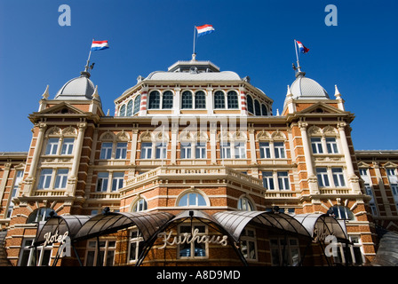 Exterior facade of the famous old Kurhaus Hotel in Scheveningen outside The Hague in The Netherlands Stock Photo