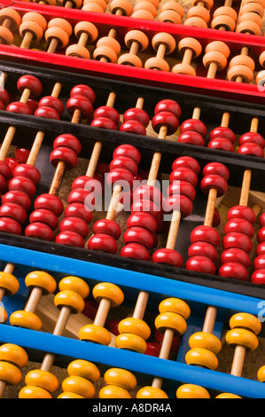Abacus lined up Stock Photo