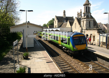 Central Railways Train at Stamford Railway Station Stock Photo