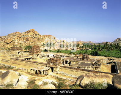 Hampi ruins Karnataka India Stock Photo