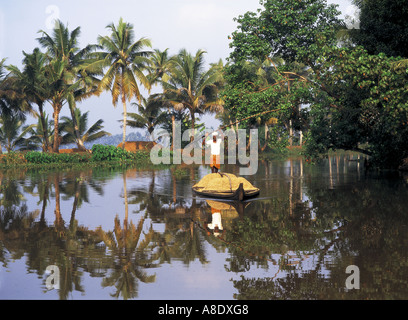 Backwater Kumarakom Kerala South India Stock Photo