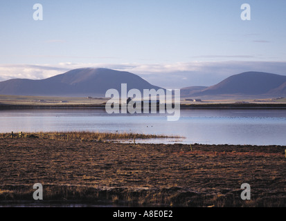 dh Loch of Harray scotland isles STENNESS ORKNEY Farmhouse landscapes remote countryside islands mainland picturesque landscape island remoteness