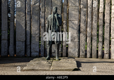 Statue of Wolfe Tone Dublin Ireland. Situated at St Stephen's Green ...