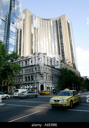 Contrasting architecture in Melbourne,Australia Stock Photo