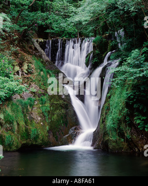 Furnace Falls Taly Bont Dyfed Wales Stock Photo