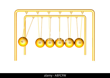 Gold newton's cradle cheap