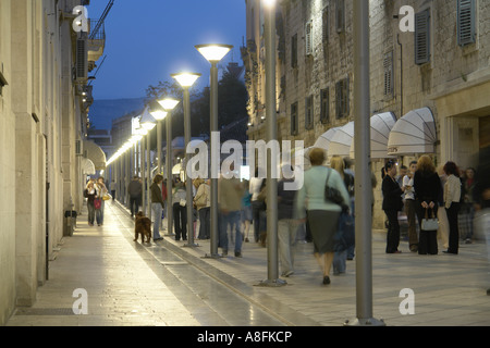 Marmontova street scene in Split Adria Dalmatia Adriatic coast Croatia Stock Photo