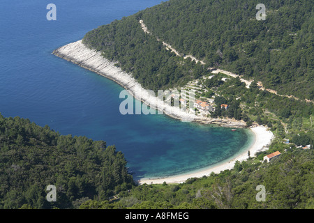 Pupnatska Luka beach in Korcula island Adria Dalmatia Croatia Stock Photo