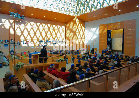 Interior of New Synagogue of New Jewish community center St Jakobsplatz Munich Germany Stock Photo