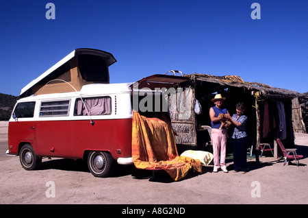 Cabo San Lucas Baja California Mexico Central Rv Camp Camping Campers Beach Sea Stock Photo Alamy