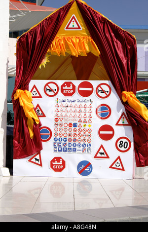 Punch and Judy show, Dubai kids education for traffic rules  RAK, United Arab Emirates. Photo by Willy Matheisl Stock Photo