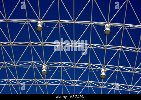 roof construction at a shopping mall in the city of  Rash Al Khaimah, United Arab Emirates. Photo by Willy Matheisl Stock Photo
