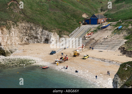 North Landing, Flamborough, Yorkshire Stock Photo