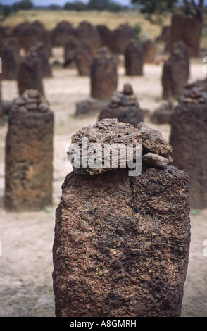 Wassu stone circles Gambia West Africa Stock Photo
