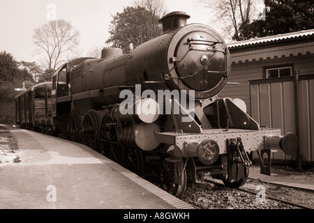 steam train on the watercress line Alresford Hampshire UK 2007 Stock Photo