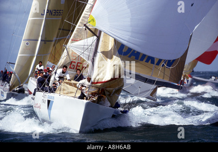 Admirals Cup Yacht Racing Cowes Isle of Wight England UK Stock Photo