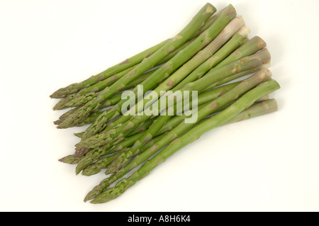 Vegetable produce typical supermarket bought asparagus spears Stock Photo