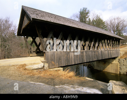 Keniston Covered Bridge Located in Andover New Hampshire USA North America NH US New England Northeast Travel Stock Photo