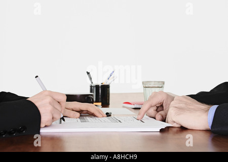 Two People In Business Meeting Stock Photo