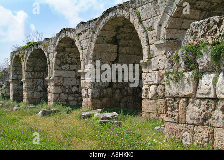 Roman ruins at Perge near Antalya Turkey Perge was an important city in Pamphylia Settled c 1500BC by the Hittites Stock Photo