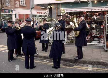 Salvation Army band players Stock Photo