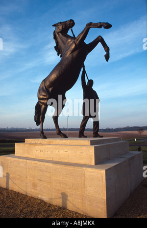 newmarket horse racing Millennium Statue by Marcia Astor  england uk gb Stock Photo