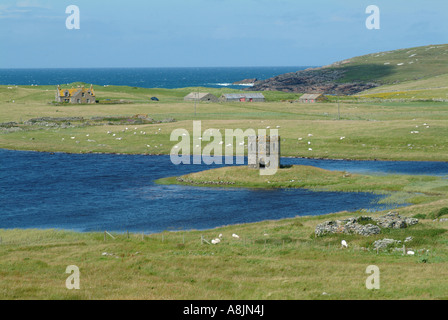 scolpaig tower isle of north uist western isles outer hebrides scotland Stock Photo