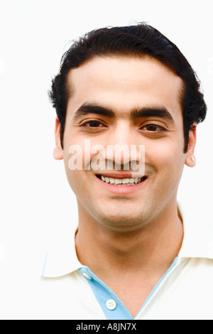 Portrait of a young man smiling Stock Photo